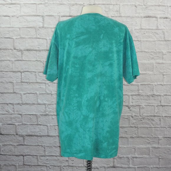 Vintage 80s Acid Wash Fish Oversized Shirt - Picture 5 of 8